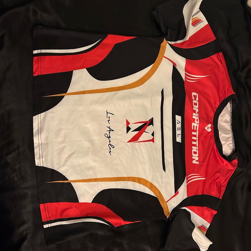 Red and Black Competition Sports Jersey